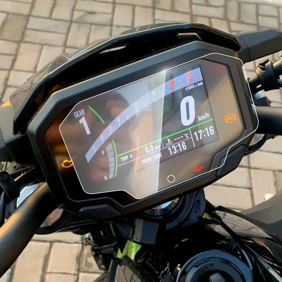 Protector de velocímetro para motocicleta Kawasaki, protector de pantalla de panel de instrumentos digitales, película de TPU