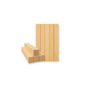 Bastoncini di legno ILAN 14x14x120mm 4 pezzi per lavori artigianali e progetti fai da te - Product Image 2