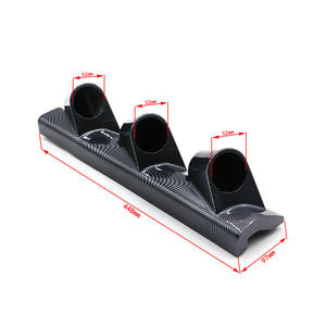 Soporte de Panel de Instrumentos de Carreras de Tres Orificios de Fibra de Carbono Negra de 52 mm, Panel de Modificación de Automóviles con Volante a la Derecha, Kits de Panel de Marco de Tablero - Product Image 1