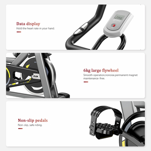 Nueva Actualización de gimnasio en casa, equipo de Fitness, <span class=keywords><strong>bicicleta</strong></span> giratoria para interiores con música Bluetooth y estilo de aplicación de juego - Product Image 3