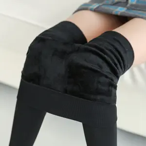 Großhandel Niedriger Preis Frauen Dicke Leggings Fleece gefüttert Warme Winter hose Thermal One Size Lady Warme Legging Strumpfhosen Strumpfhose