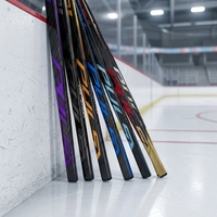 Bâton de hockey sur glace flexible en fibre de carbone incurvé 20-105 SR INT JR, type P92/P28, adapté au hockey sur glace