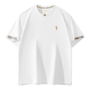 T-shirt à manches longues pour homme Little <span class=keywords><strong>Paul</strong></span>, col rond, broderie Joker, style vintage, coton respirant, évacuation de l'humidité, 210 grammes - Product Image 5