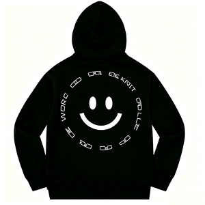 <span class=keywords><strong>Felpa</strong></span> con Cappuccio <span class=keywords><strong>Oversize</strong></span> da Uomo 1:1 in Raso Super con Applicazioni, Foderata, Pesante, 100% Cotone, Personalizzata, Stile Streetwear <span class=keywords><strong>Vintage</strong></span>, Collezione 2026 - Product Image 3