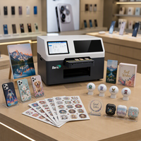 Printer Inkjet UV A3+ Baru Dual XP600 Heads CCD Vision Flatbed Pencetak Kartu Logam Kontrol Layar Sentuh Wi-Fi Garansi 2 Tahun