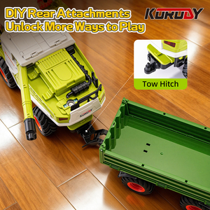 Nuevo Tractor Agrícola RC SJY-6618 Escala 1/24 2.4G 15 Canales para Niños, Camión Cosechador RC con Sonidos, Luces y Pulverizador - Product Image 3