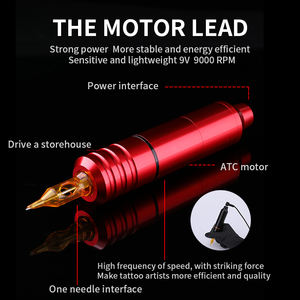 Penna nera della macchina del tatuaggio di Kingkong con il motore regolabile a basso rumore della corsa di 3.0mm 9v per la fabbrica di arte del corpo del tatuaggio all'ingrosso personalizzato - Product Image 4
