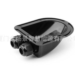 Support de montage solaire en plastique ABS noir, boîte de connexion à double trou pour installation photovoltaïque sur camping-car ou bateau - Product Image 3