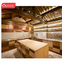 Meuble de café en bois, chaise et boulanger, Design moderne, décoration d'intérieur, Table basse et chaise, Design 3D