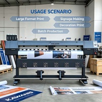 Impresora Eco-solvente XP600/I320 para Impresión de Pancartas/Estiramiento de Lona, Impresora Eco-solvente de Cama Plana .kawanis