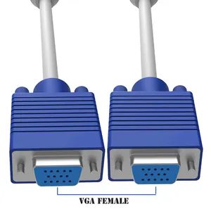 VGA 3 + 6 câble 1 entrée 2 sortie convertisseur séparateur câble vidéo 15 broches VGA moniteur adaptateur Y câble cordon