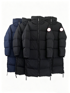 Abrigo largo de plumas y plumón para hombre OEM, para invierno, una prenda exterior cálida y protectora. - Product Image 4