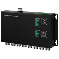 Switch Industri GYT M12 8 Port Gigabit POE Mendukung 10/100/1000Mbps Ethernet Tanpa Manajemen untuk Kereta Api dan Kereta Bawah Tanah