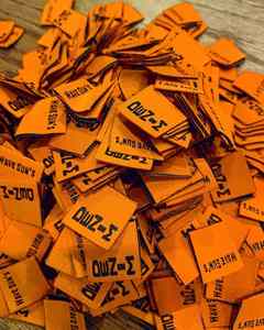 Custom Eco-Friendly Black Woven Clothing Garment Care Labels with One Side Fold and Press Labels for Shirt Jackets - Product Image 5