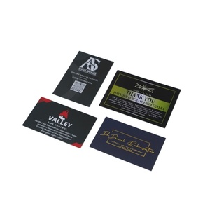 Carte <span class=keywords><strong>de</strong></span> visite professionnelle 300 g/m² 150x100 mm noire, souple, pour supermarché, banque, lavage <span class=keywords><strong>de</strong></span> voiture, café, avec motifs géométriques - Product Image 2