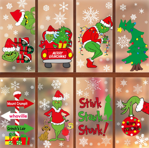 Calcomanías Navideñas Personalizadas <span class=keywords><strong>para</strong></span> Ventanas <span class=keywords><strong>de</strong></span> <span class=keywords><strong>Vinilo</strong></span>, Diseño <span class=keywords><strong>de</strong></span> Estrella, Resistentes al Agua, Impresión UV, Adhesivo Decorativo <span class=keywords><strong>para</strong></span> el Hogar - Product Image 3