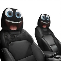 Housse de repose-tête de voiture personnalisée en polyester, universelle, 2 pièces, toutes saisons, taie d'oreiller de voiture