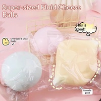 Jumbo Fluid Cheese Squishy Ball Toy Rubber Slow Rising Watery Kneading Gooey Squeeze Stress Relief Fidget for Girls Boys 14+
