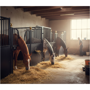 Su misura dimensioni Multi-materiale di sicurezza equestre conformi <span class=keywords><strong>a</strong></span> canne fisse <span class=keywords><strong>stalle</strong></span> portatili fattoria-applicabile nuovo cavallo usato stabile - Product Image 3