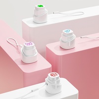 Kit de tampons journaliers en plastique DIY, six pièces, à pression, avec cordon à bouton unique, pour le suivi quotidien, personnalisable