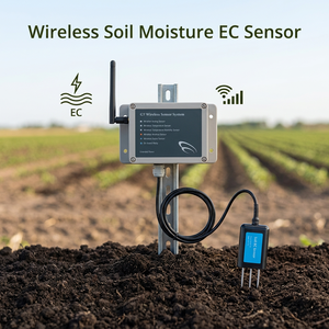 Sensor EC de humedad del suelo inalámbrico Sensor de conductividad eléctrica en línea transmisor remoto RS485 - Product Image 1