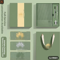 Ensemble cadeau de carnet en cuir PU A5 avec logo personnalisé OEM ODM, stylo, clé USB, coffret cadeau promotionnel d'entreprise, vente en gros