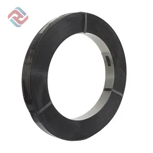 Imballaggio di marca Fanghua 0.8*32mm acciaio cerato verniciato nero reggiatura diretta in fabbrica