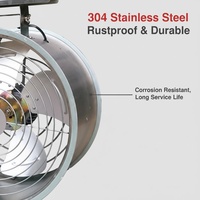 Ventilateur de circulation d'air suspendu Han Zhichen pour serre et ferme avicole, ventilateur de plafond de refroidissement à flux annulaire, OEM, avec roulement à billes en acier inoxydable