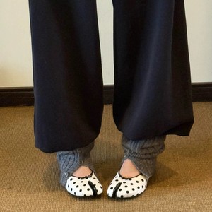 รองเท้าผู้หญิงสไตล์บัลเลต์แบบสวมเปิดนิ้วเท้าลายจุดฝรั่งเศสแบบใหม่ปี 2026 - Product Image 2