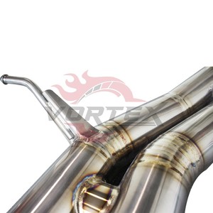 Vortex Raw Titanium Valved Catback Exhaust For Porsche Macan GTS 2.9T 2020-2025 Carbon Tip Muffler - Product Image 6