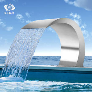 <span class=keywords><strong>Prix</strong></span> d'usine en acier inoxydable forme moderne caractéristique <span class=keywords><strong>de</strong></span> l'eau <span class=keywords><strong>piscine</strong></span> cascade <span class=keywords><strong>rideau</strong></span> d'eau - Product Image 1