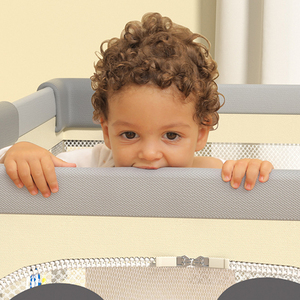 2026 Newest Design Washable Seamless Outside Door Design Foldable Indoor Eco Friendly Baby Playpen - Product Image 3