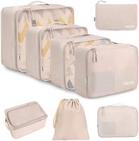 ANQI – lot de 8 Cubes d'emballage durables fabriqués en usine, sans odeur, respectueux de l'environnement, organisateurs d'emballage de bagages pour accessoires de voyage