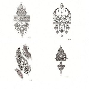Tinta de Tatuaje Temporal Impermeable para Hombres y Mujeres, Pegatinas Realistas para Arte Corporal, Cubren Cicatrices, Diseños de Alas, Larga Duración, Sin Brillo - Product Image 1