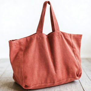 Bolsas de Playa de Lino Personalizadas al por Mayor, Bolsas de Compras Ecológicas para Mujer, Uso Diario - Product Image 4