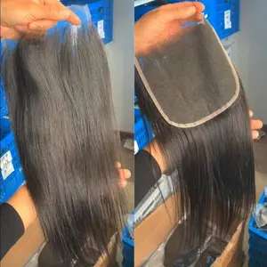 Rohes indisches jungfräuliches menschliches Haar vor gezupft transparent 5x5 6x6 Spitzen verschluss Frontal Günstige HD 13x4 13x6 360 Spitze Frontal verschluss