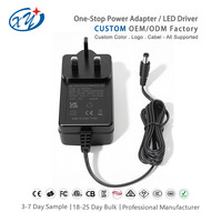 Adaptateur secteur mural OEM ODM avec prise britannique, sortie CC 12V 5A pour caméra de vidéosurveillance, bande LED, imprimante, équipement numérique