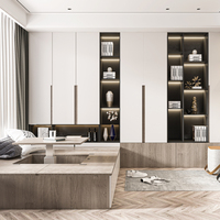 Lits Tatami en MDF Écologiques pour Toute la Maison, Design Moderne et Gain de Place pour Chambre à Coucher, Fabrication Directe, Options de Taille et de Couleur Personnalisables