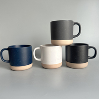 Tasse à café ou à thé en céramique givrée, colorée, en porcelaine blanche mouchetée, personnalisable, idéale comme cadeau