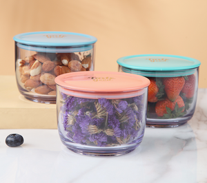 Best Selling Customized round plastic piece food storage container 1 layer food storage container
