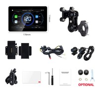 Layar CarPlay Motor 7 Inci Nirkabel Android Auto Bt 5.0 M18 DVR Dudukan Lepas Cepat