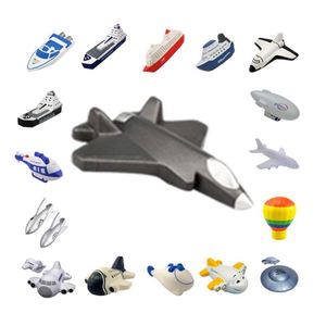 Balle anti-stress en forme d'avion de combat, personnalisable, en PU, avec logo personnalisé à imprimer - Product Image 2