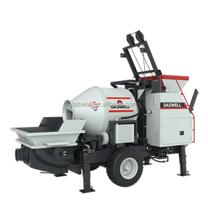 Daswell DMP40 DMP50 diesel tambor mistura bombeamento betoneira com bomba misturador de concreto bomba máquina - Product Image 6