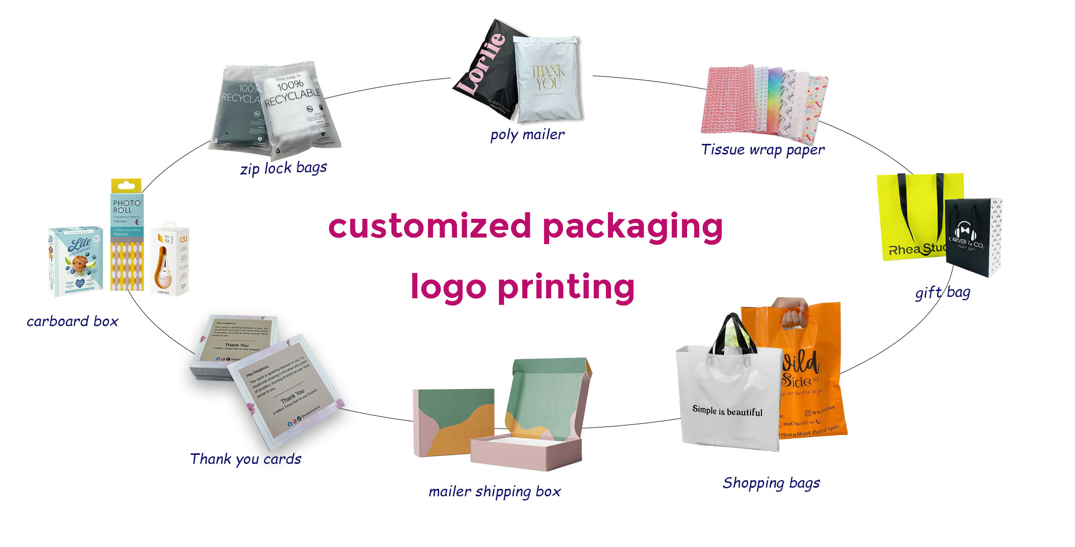 biodegradable wholesale high quality peach custom printed rose logo poly pack mailers plastic packaging bag for clothing
