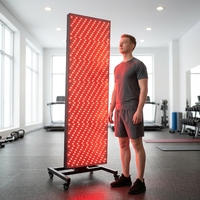 Panneau LED professionnel de luminothérapie rouge pour tout le corps avec technologie anti-scintillement pour soulager la douleur, pour usage clinique et domestique - 1155 LED