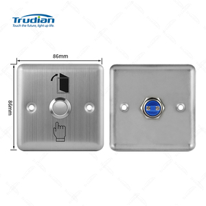 Thông Minh An Ninh Cửa Khóa Phát Hành Mở Báo Chí Nút Thoát Kim Loại Thép Không Gỉ Bảng Điều Chỉnh 86 Phong Cách Kiểm Soát Truy Cập Cửa Mở Chuyển Đổi - Product Image 4