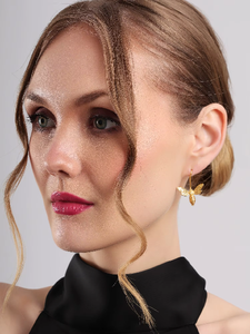 Elegant <b>Bee</b> Drop Earrings Gold Tone Honeybee Design Lightweight Nature Inspired Fashion Jewelry for Women - Product Image 4