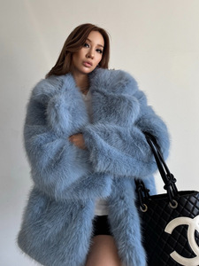 2025 nuovo stile pelliccia sintetica per donna, mezza lunghezza, giovane <span class=keywords><strong>e</strong></span> alla <span class=keywords><strong>moda</strong></span>, caldo cappotto di pelliccia sintetica per l'autunno <span class=keywords><strong>e</strong></span> l'inverno - Product Image 3