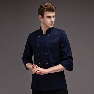 Giacca Uniforme <span class=keywords><strong>da</strong></span> Chef per Uomo in Cotone o Personalizzata per Ristoranti e Bar, Vendita Calda - Product Image 3