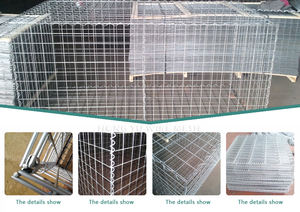 Prix usine 4.0mm Galfan Murs de soutènement en <span class=keywords><strong>gabion</strong></span> soudés <span class=keywords><strong>200x100x50</strong></span> Boîte de <span class=keywords><strong>gabion</strong></span> soudée 2x1x0.5m <span class=keywords><strong>Gabion</strong></span> Panier Pierre Cage - Product Image 3